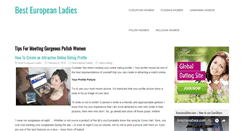 Desktop Screenshot of besteuropeanladies.com